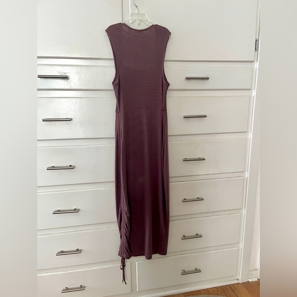 🆕 Free People corset mesh midi convertible dress in chocolate size X small - Picture 6 of 12